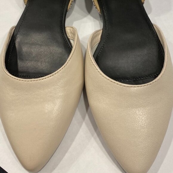 Hush Puppies White & Green Snake Print Sadie D'Orsay Flat - Women Size 8 - Picture 2 of 7